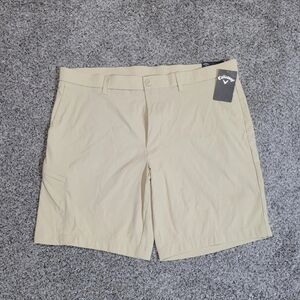 Callaway Opti-Dri Mens Sz 38 Golf Shorts Mojave Desert Stretch UPF 50 9" Inseam